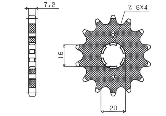 Z 125 (2016 - 2018) 428 14t front replacement sprocket | SUNSTAR SPROCKETS