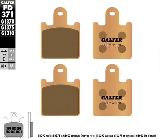 Z 1000 (2007 - 2009) street sinter brake pad | GALFER