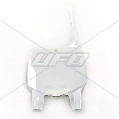 KX 500 (1996 - 2002) front number plate - kawasaki kx125/250/500 white | UFO