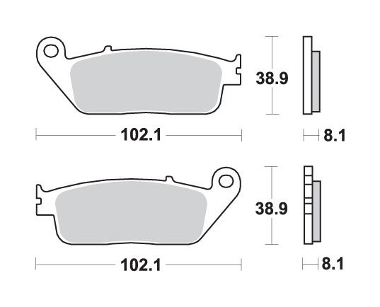 J 125 (2015 - 2019) brakepads maxi sinter | SBS