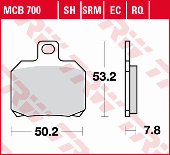 NINJA H2 (2015 - 2020) sintered metal brake pads | TRW