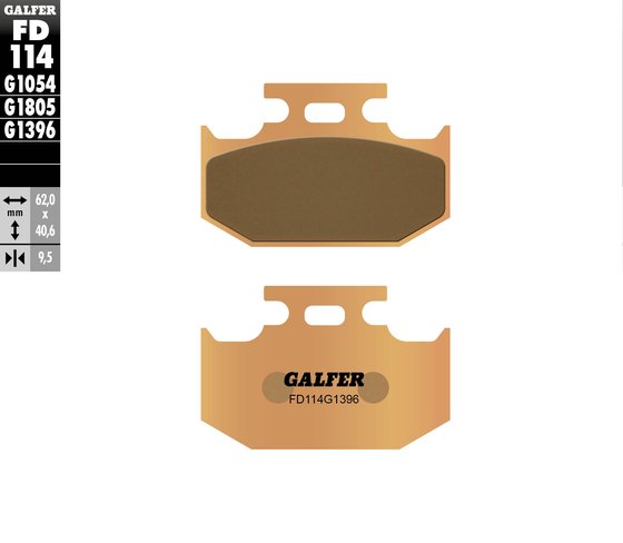 KX 250 (1989 - 1994) sintered metal brake pad | GALFER