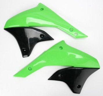 KLX 450 R (2008 - 2018) green radiator covers for kawasaki klx450r/kx | UFO