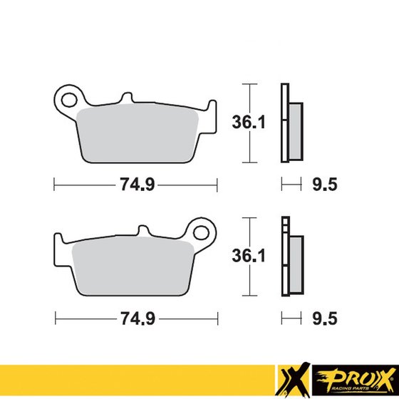 KX 125 (1995 - 2008) rear brake pad | ProX