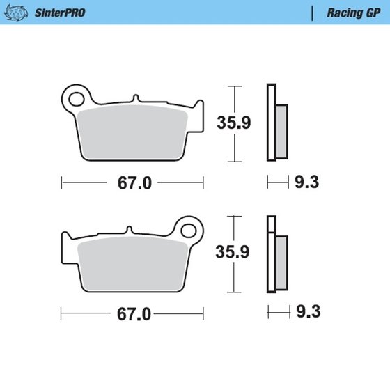 KLX 450 R (2008 - 2018) racing brake pad | MOTO-MASTER