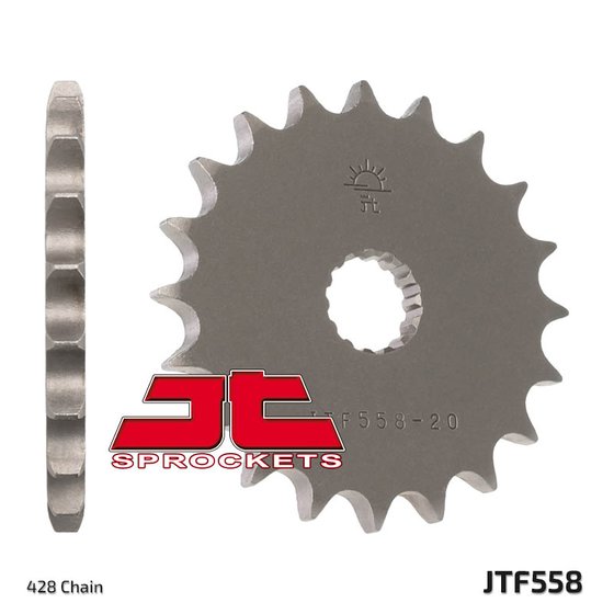 NINJA 125 (2019 - 2022) front sprocket 13tooth pitch 428 jtf55813 | JT Sprockets