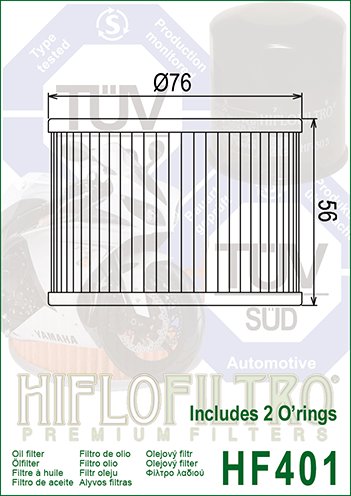 KLE 250 (1993 - 2001) alyvos filtras | Hiflofiltro