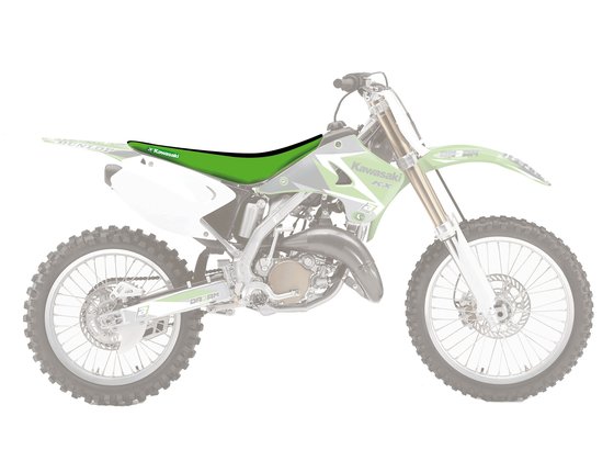 KX 125 (2003 - 2008) double grip 3 sėdynės užvalkalas žalias/juodas | BLACKBIRD RACING