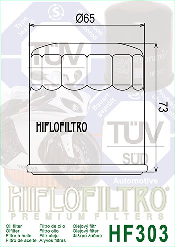 W 800 (2011 - 2023) "hiflo" alyvos filtras hf303c chromuotas | Hiflofiltro