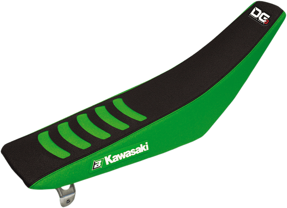 KX 250 F (2021 - 2021) blackbird racing sėdynės užvalkalas kawasaki kxf450 2019, juodos/žalios spalvos | BLACKBIRD RACING