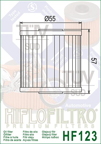 KLR 250 (1984 - 2005) alyvos filtras | Hiflofiltro