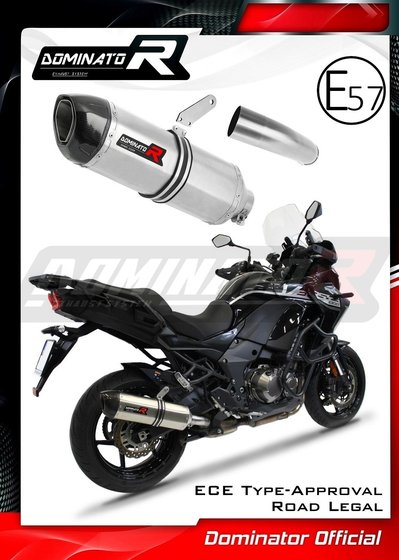 KLZ 1000 VERSYS (2019 - 2021) homologated exhaust silencer hp1 | Dominator