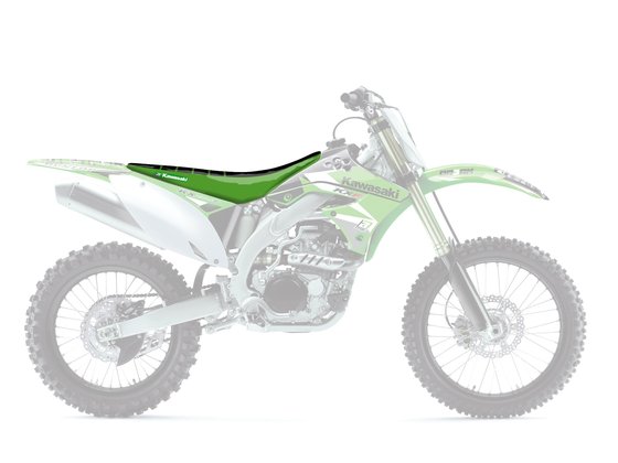 KX 250 F (2009 - 2012) zebra sėdynės užvalkalas žalias/juodas | BLACKBIRD RACING