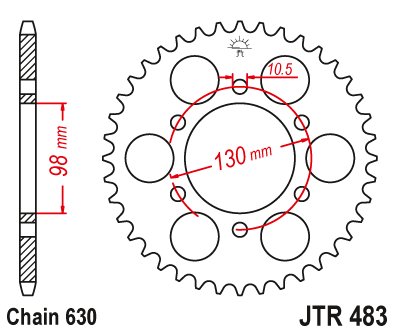 Z 900 (1973 - 1976) plieninė galinė žvaigždutė | JT Sprockets