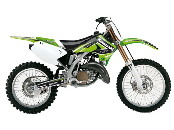 KX 250 (2003 - 2008) grafinis rinkinys su sėdynės užvalkalu kx125 03-08 | BLACKBIRD RACING