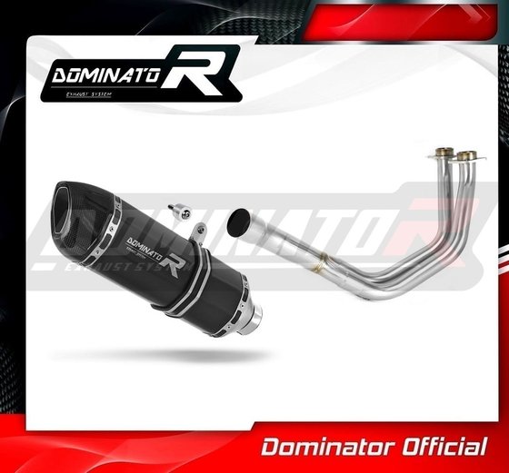 KLE 650 VERSYS (2015 - 2020) full exhaust system silencer hp1 black | Dominator