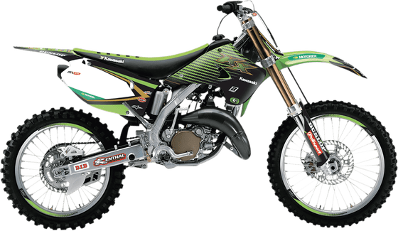 KX 250 (1997 - 2019) offroad grafinis priekinio stiklo dangtelis - krt 19 | BLACKBIRD RACING