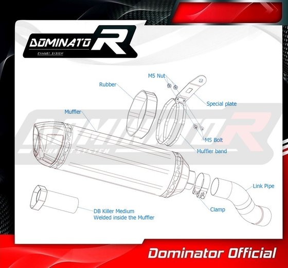 Z 900 (2020 - 2022) eu approved exhaust hp1 black | Dominator