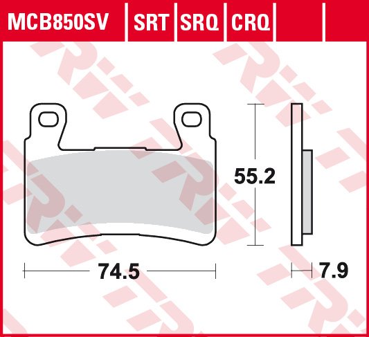 ZX 6R NINJA 636 (2015 - 2019) sukepinto metalo priekinės stabdžių trinkelės | TRW