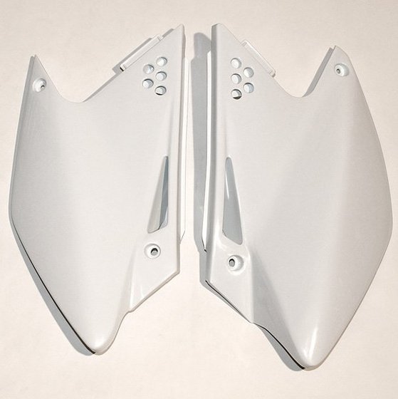 KX 250 F (2006 - 2008) baltos spalvos šoninės panelės, skirtos kawasaki kxf250 (2006-2008) | UFO