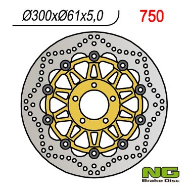 ZX 6R NINJA (1995 - 2002) priekinis stabdžių diskas | NG