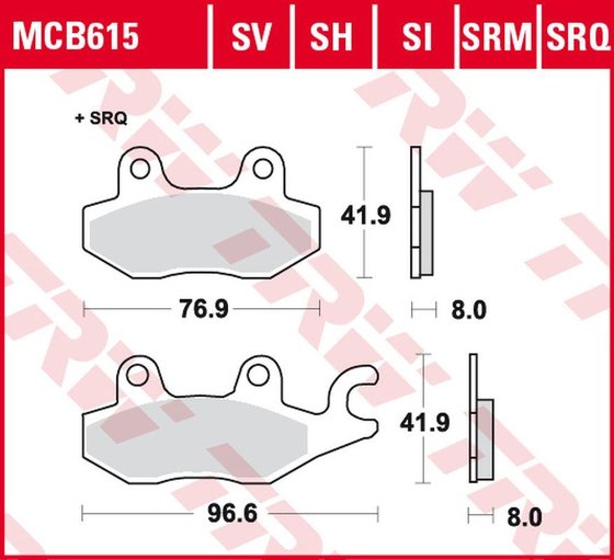 Z 250 (2015 - 2016) sukepintos keraminės stabdžių trinkelės | TRW