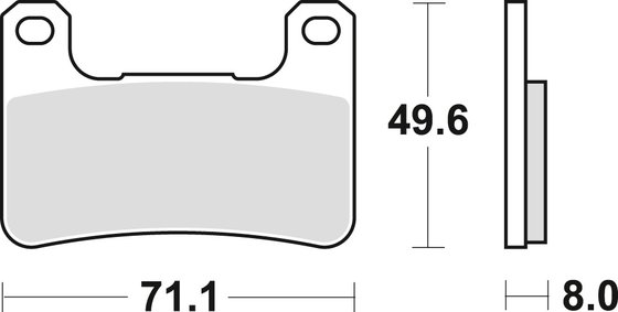 Z 900 (2018 - 2019) sukepinto metalo stabdžių trinkelės, skirtos gatvės darbui | TRW