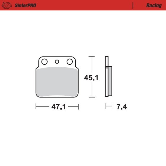 KFX 400 (2003 - 2006) sintered metal racing brake pads | MOTO-MASTER