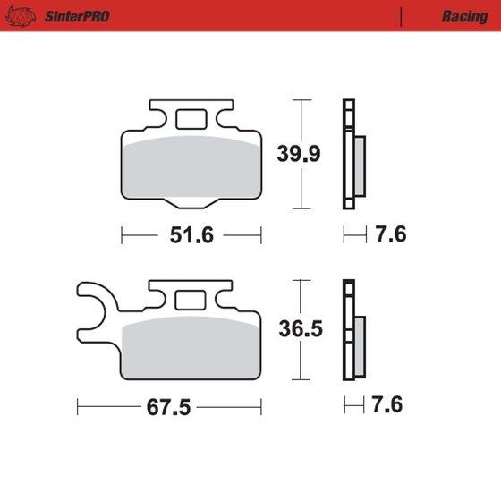 KX 65 (2000 - 2023) sintered metal racing brake pads | MOTO-MASTER