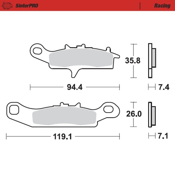 KVF 700 PRAIRIE (2004 - 2006) sintered metal racing brake pads | MOTO-MASTER