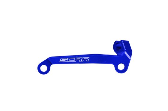 KX 450 F (2006 - 2015) aluminum clutch cable guide blue | SCAR