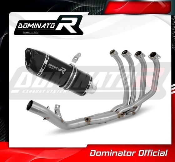 Z 900 (2020 - 2022) full exhaust system hp6 black | Dominator