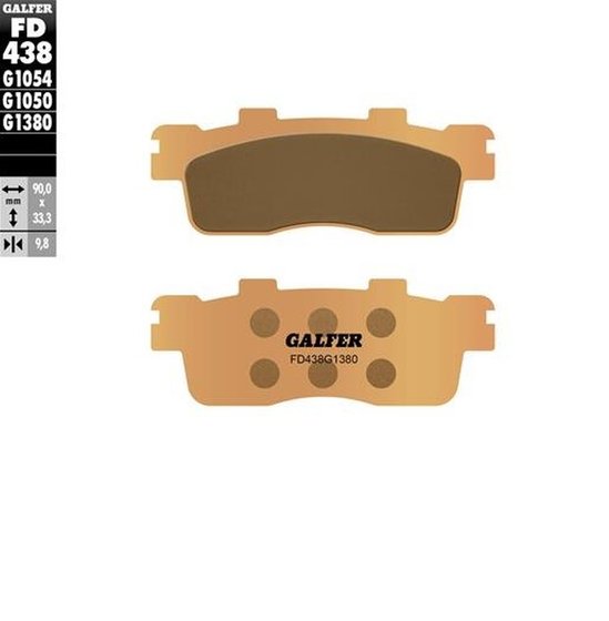 J 300 (2014 - 2014) scooter sintered brake pad | GALFER