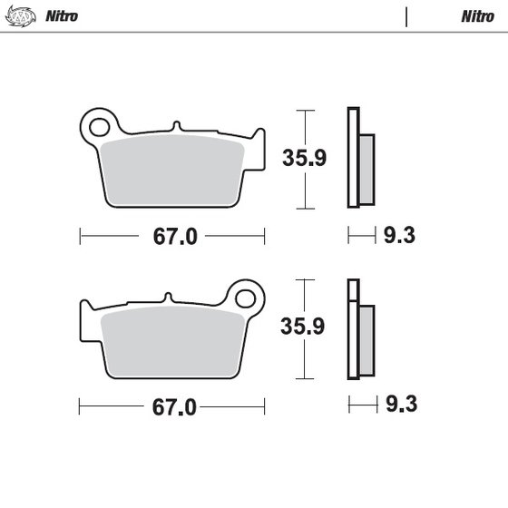 KX 450 F (2004 - 2022) brake pads | MOTO-MASTER