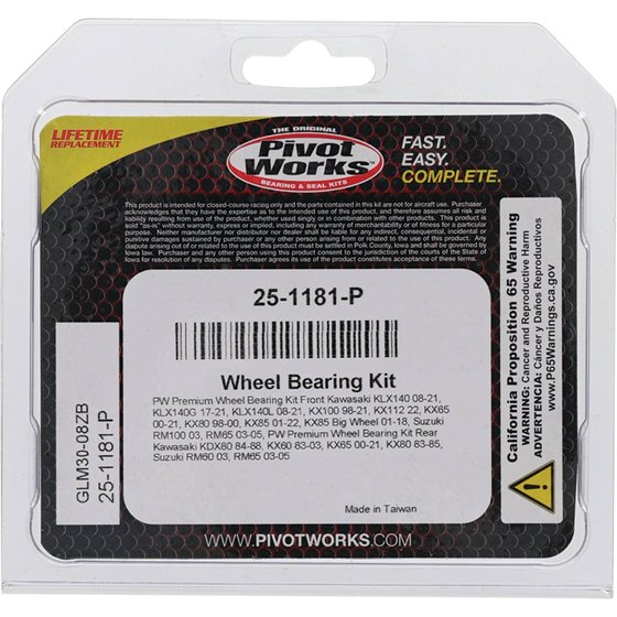 KX 112 (2022 - 2022) wheel bearing kit front | All Balls