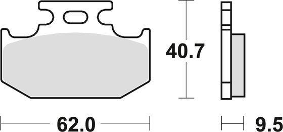 KLX 110 (2010 - 2022) ceramic offroad brake pads | TRW