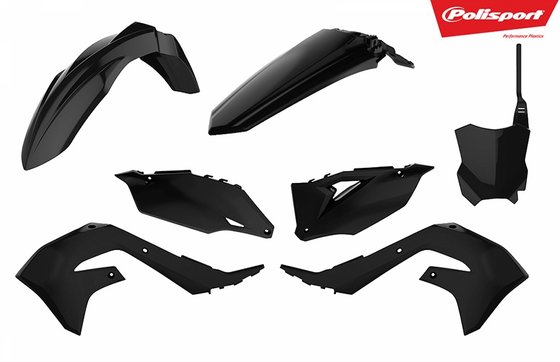 KX 250 F (2021 - 2023) black body kit for kawasaki kxf450 2019 | POLISPORT