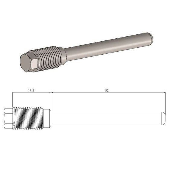 KX 125 (1995 - 1998) brake pad pin | MOTO-MASTER