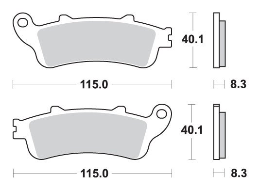 EN 650 VULCAN S (2015 - 2023) brakepads sintered | SBS