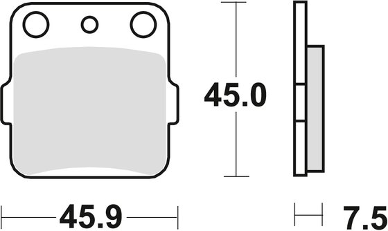 KFX 450 R (2008 - 2014) sintered metal offroad brake pad | TRW