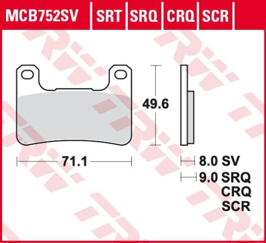 NINJA 1000 SX (2020 - 2022) hyper-carbon racing brake pad | TRW