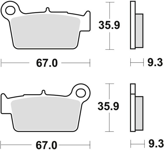 KLX 450 R (2008 - 2022) sintered metal brake pad | TRW